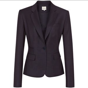 REISS RaffyJon One Check Button Wool Blazer Jacket
